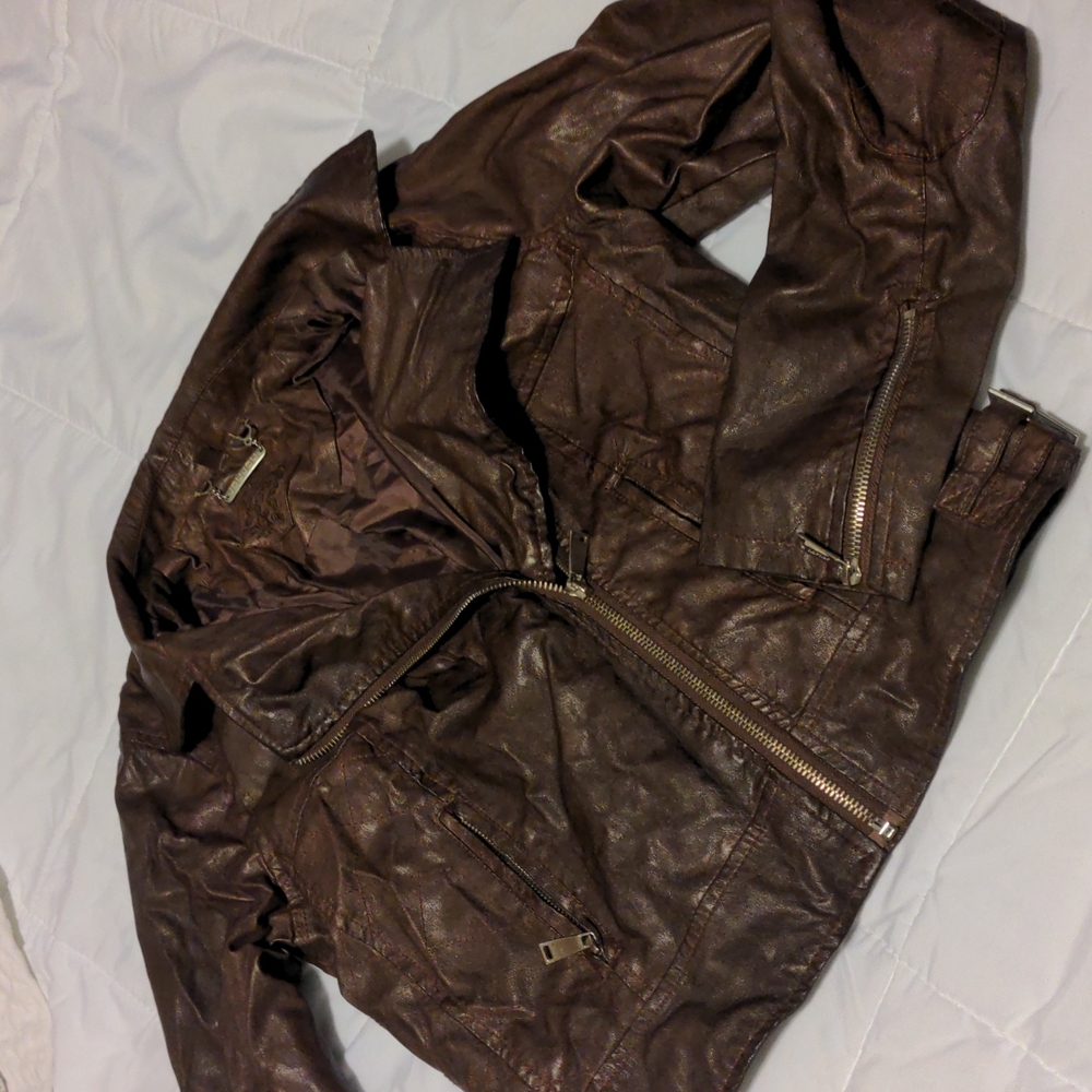 Joujou Faux Leather Jacket